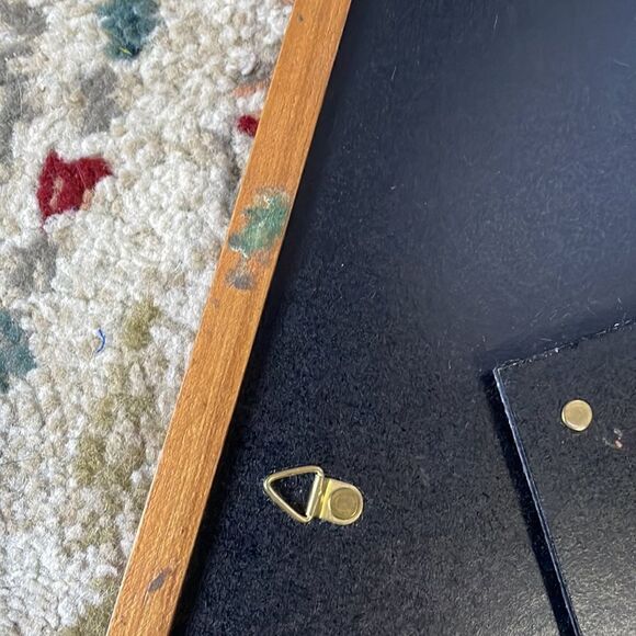 Vintage Picture Frame with Pink & White Matting Hang or Stand Freely - Picture 8 of 11